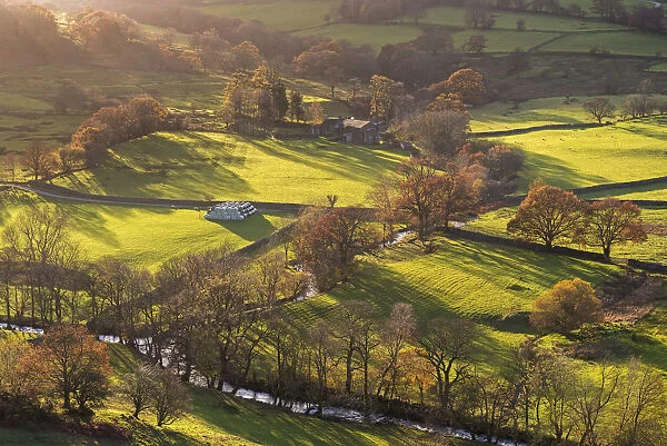 Lake District farm surrounded by beautiful rolling countryside, Newlands Valley