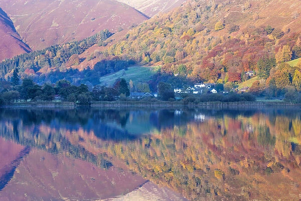 Lake Grasmere in autumn, Cumbria, UK