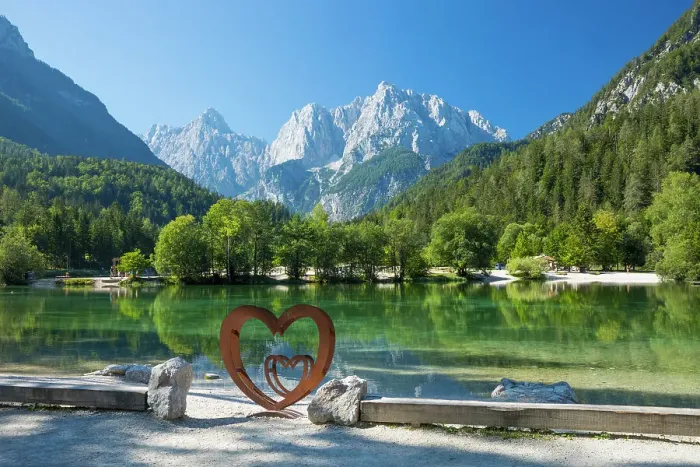 Framed Print : Lake Jasna & the Julian Alps, Kranjska Gora, Triglav National Park, Slovenia Framed Print : Lake Jasna & the Julian Alps, Kranjska Gora, Triglav National Park, Slovenia
