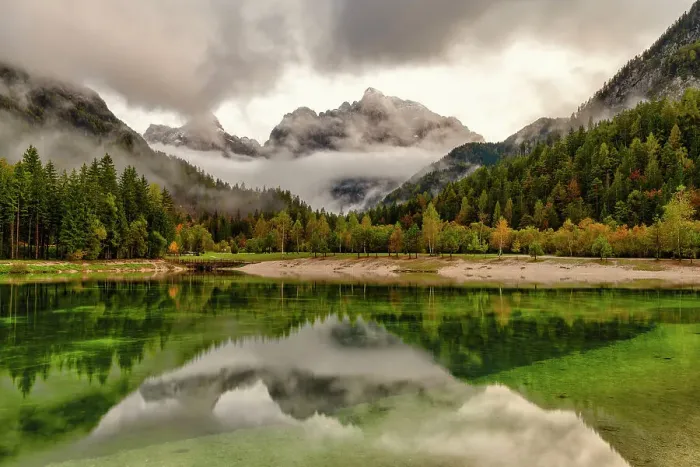 Framed Print : Lake Jasna Reflections, Kranska Gora, Slovenia Framed Print : Lake Jasna Reflections, Kranska Gora, Slovenia
