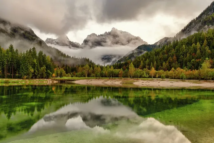 Framed Print : Lake Jasna Reflections, Kranska Gora, Slovenia Framed Print : Lake Jasna Reflections, Kranska Gora, Slovenia