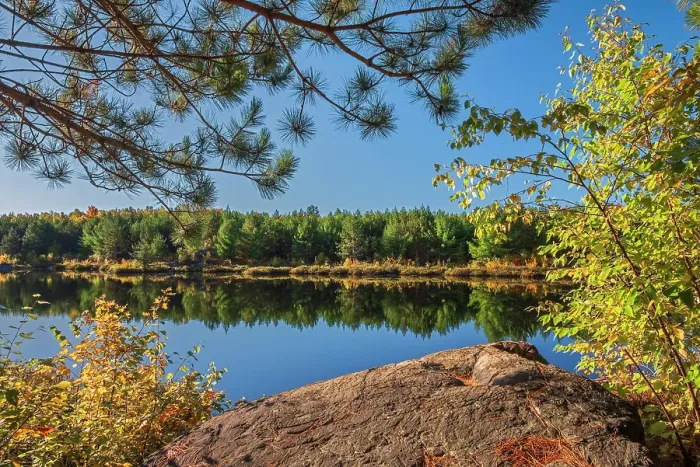 Framed Print : Lake Laurentian, part of the Lake Laurentian Conservation Authority Sudbury, Ontario, Canada