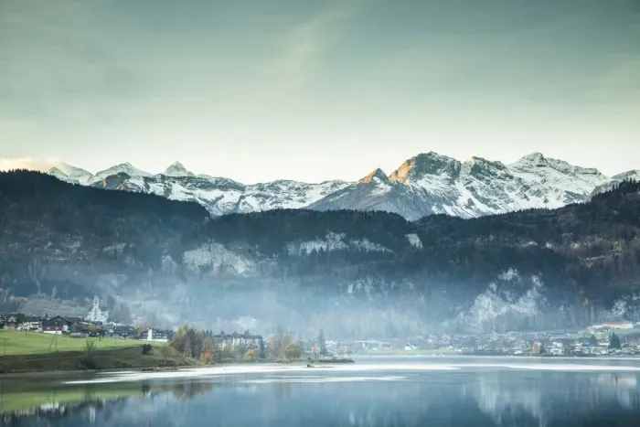 Framed Print : Lake Lungern, Obwalden, Switzerland Framed Print : Lake Lungern, Obwalden, Switzerland
