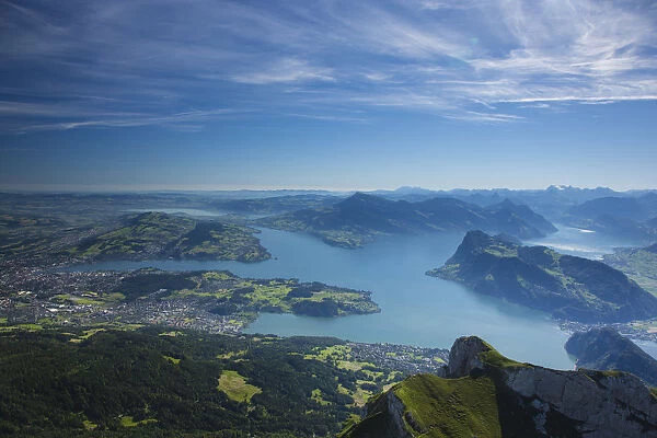 Lake Luzurn from Pilatus, Luzern Canton, Switzerland