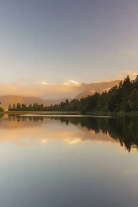 Framed Print : Lake Matheson and the Southern Alps, West Coast, South Island, New Zealand Framed Print : Lake Matheson and the Southern Alps, West Coast, South Island, New Zealand