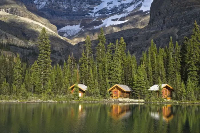 Framed Print : Lake O Hara and Lake O Hara Lodge, Yoho National Park, British Columbia, Canada