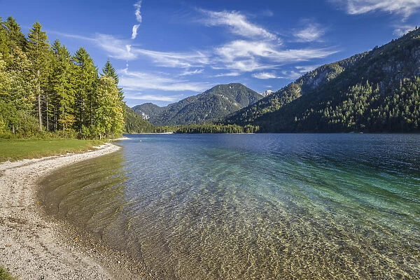 Lake Plansee near Reutte in Tirol, Tyrol, Austria