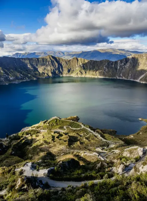 Framed Print : Lake Quilotoa, Cotopaxi Province, Ecuador