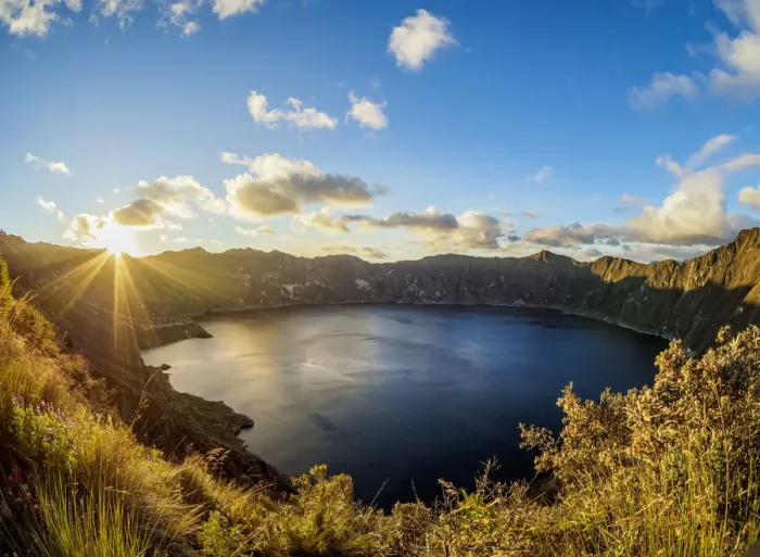 Framed Print : Lake Quilotoa at sunset, Cotopaxi Province, Ecuador Framed Print : Lake Quilotoa at sunset, Cotopaxi Province, Ecuador