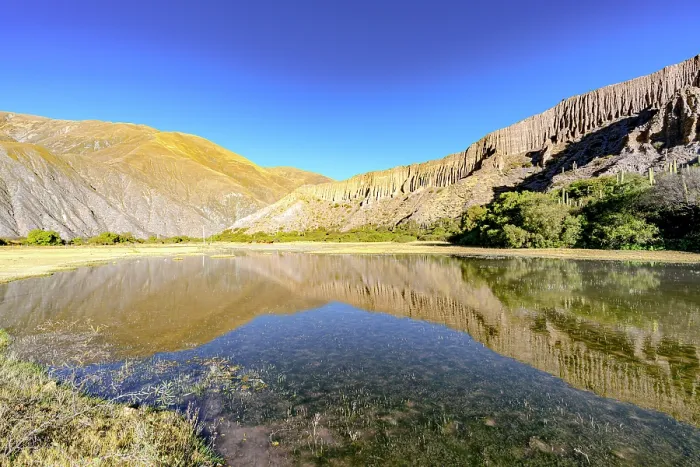 Framed Print : Lake reflecting mountains, Tumbaya, Jujuy, Argentina Framed Print : Lake reflecting mountains, Tumbaya, Jujuy, Argentina
