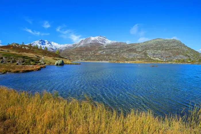 Framed Print : Lake Rotel near Simplon Pass, Valais, Switzerland