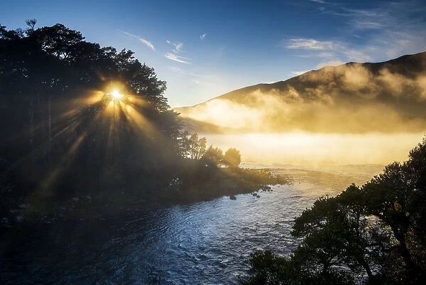 Lake Rotoiti in Mist, New Zealand