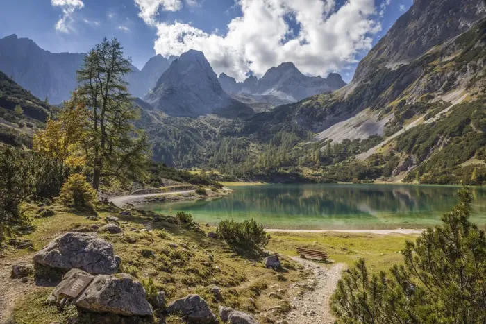 Framed Print : Lake Seebensee in Gais valley, Ehrwald in Tirol, Tyrol, Austria Framed Print : Lake Seebensee in Gais valley, Ehrwald in Tirol, Tyrol, Austria