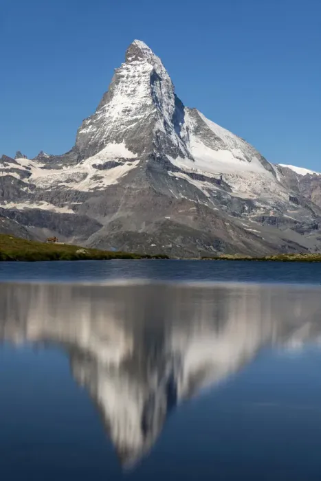 Framed Print : Lake Stellisee with Matterhorn, Zermatt, Valais, Switzerland Framed Print : Lake Stellisee with Matterhorn, Zermatt, Valais, Switzerland