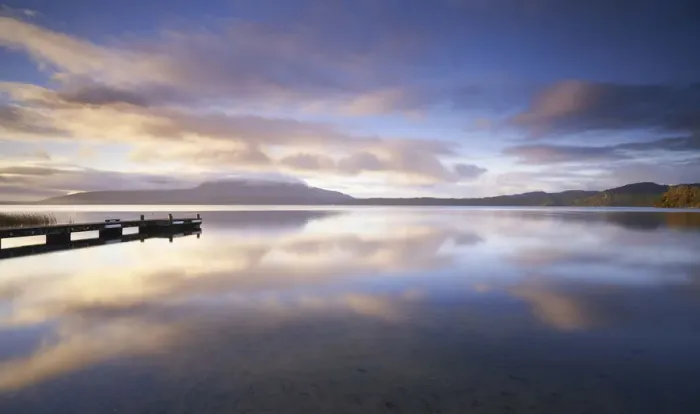Framed Print : Lake Tarawerea sunrise, Rotorua, New Zealand