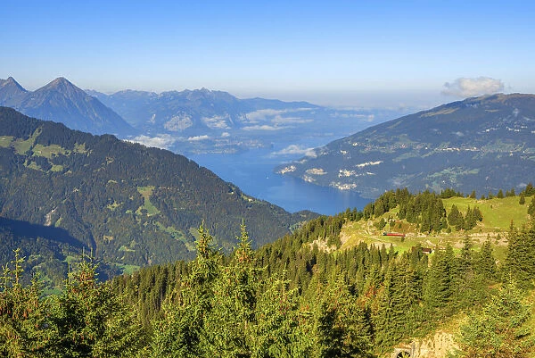Lake Thun seen from Schynige Platte; Berner Oberland; Grindelwald; Bernese Alps; Bern