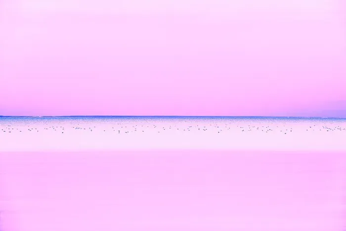 Framed Print : Lake Winnipeg at dusk. Matlock, Manitoba, Canada