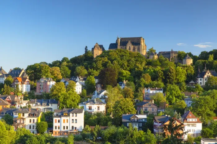 Framed Print : Landgrafenschloss, Marburg, Hesse, Germany