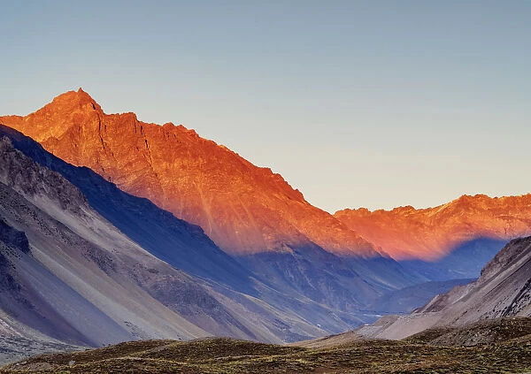 Landscape of Central Andes, Horcones, Mendoza Province, Argentina