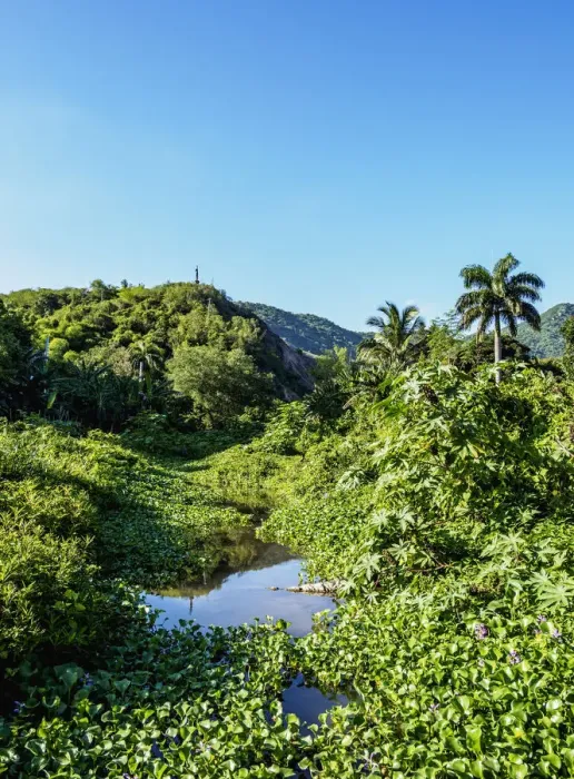 Framed Print : Landscape of El Cobre, Santiago de Cuba Province, Cuba