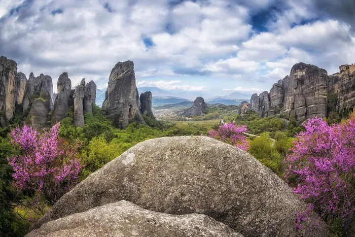 Framed Print : Landscape over Meteora, Greece Framed Print : Landscape over Meteora, Greece