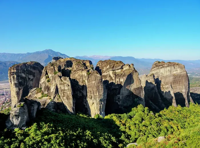 Framed Print : Landscape of Meteora, Thessaly, Greece Framed Print : Landscape of Meteora, Thessaly, Greece
