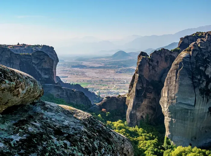 Framed Print : Landscape of Meteora, Thessaly, Greece Framed Print : Landscape of Meteora, Thessaly, Greece