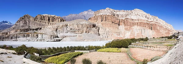 Landscape near Chhusang, Upper Mustang region, Nepal