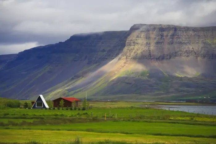 Framed Print : Landscape near Isafjordur, Westfjords, Iceland Framed Print : Landscape near Isafjordur, Westfjords, Iceland