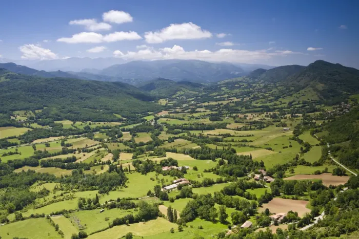 Framed Print : Landscape near Roquefixade, Ariege, Midi-Pyrenees, France Framed Print : Landscape near Roquefixade, Ariege, Midi-Pyrenees, France