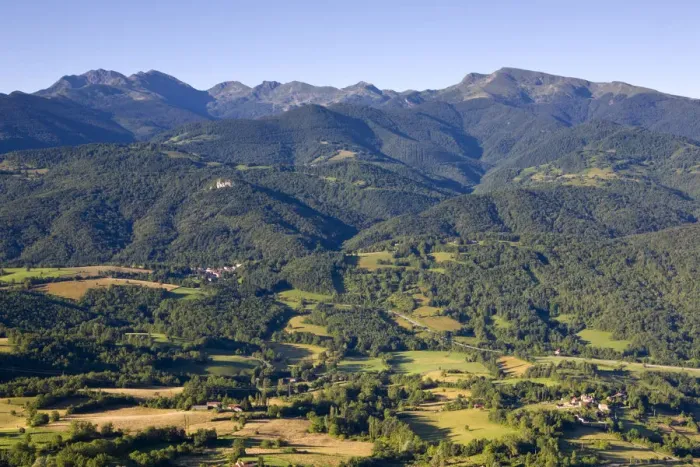 Framed Print : Landscape near Roquefixade, Ariege, Pyrenees, France Framed Print : Landscape near Roquefixade, Ariege, Pyrenees, France