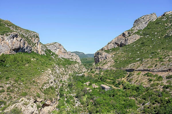 Landscape near Tuchan, Aude, Languedoc-Roussillon, Occitanie, France