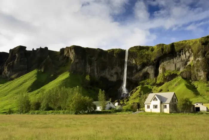 Framed Print : Landscape near Vik, South Coast, Iceland