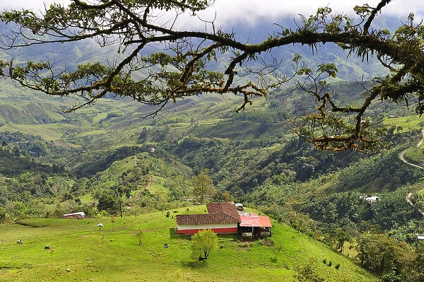 Landscape south of Medellin, Colombia, South America