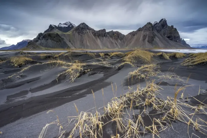 Framed Print : Landscape at Stokksnes, Eastern Iceland, Europe