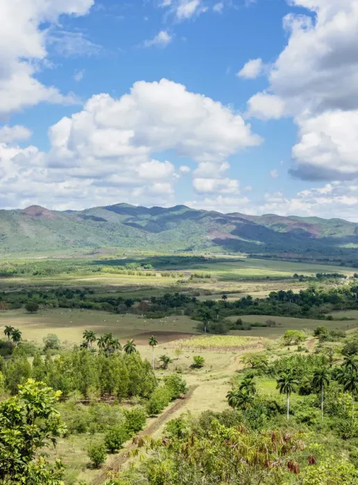 Framed Print : Landscape of Valle de los Ingenios, Sancti Spiritus Province, Cuba