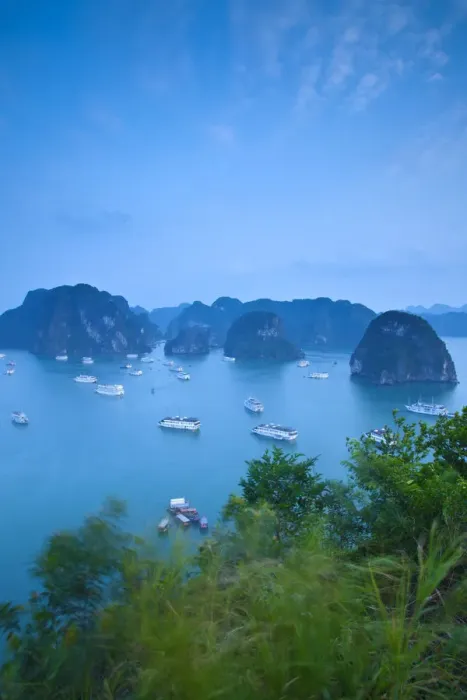 Framed Print : Landscape view over Halong Bay, Vietnam Framed Print : Landscape view over Halong Bay, Vietnam