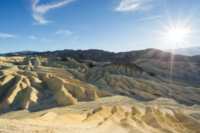 Framed Print : Landscape from Zabriskie Point, Death Valley National Park, Inyo County, California
