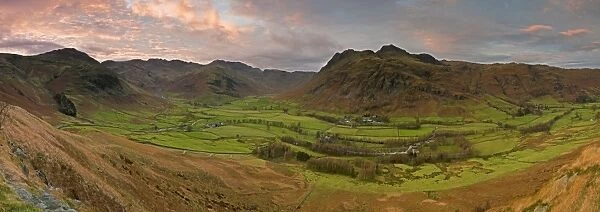 Langdale Pikes from Side Pike, Lake District, Cumbria, England