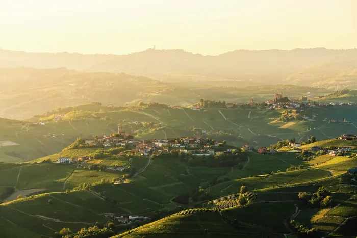 Framed Print : Langhe hills and the villages of Castiglione Falletto and Serralunga d'Alba. Langhe, Cuneo province, Piedmont, Italy Framed Print : Langhe hills and the villages of Castiglione Falletto and Serralunga d'Alba. Langhe, Cuneo province, Piedmont, Italy