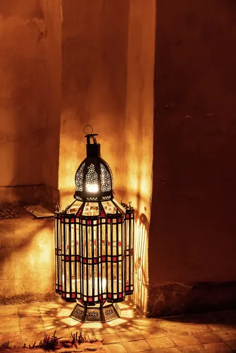 Framed Print : Lantern on the floor of a Kasbah, Marrakech, Morocco Framed Print : Lantern on the floor of a Kasbah, Marrakech, Morocco