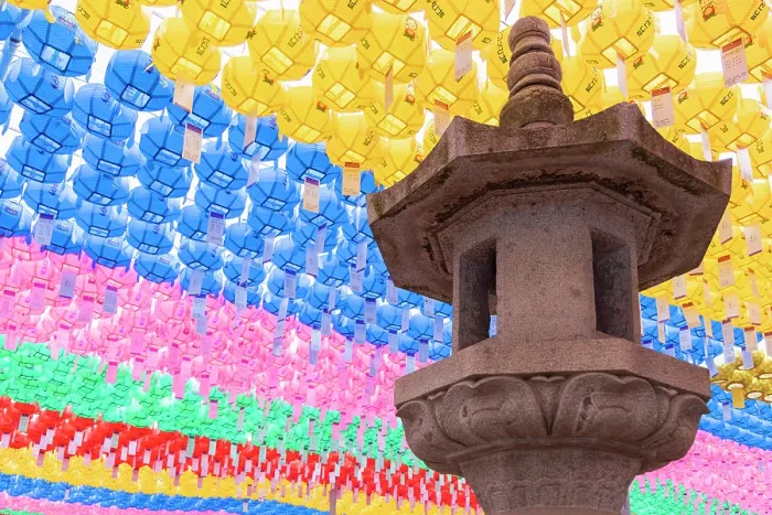 Framed Print : Lanterns at Bongeunsa temple, Gangnam, Seoul, South Korea Framed Print : Lanterns at Bongeunsa temple, Gangnam, Seoul, South Korea