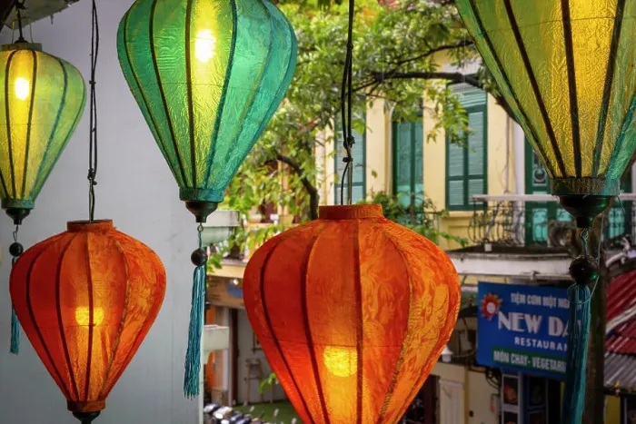 Framed Print : Lanterns in a cafe in the Old Town, Hanoi, Vietnam Framed Print : Lanterns in a cafe in the Old Town, Hanoi, Vietnam