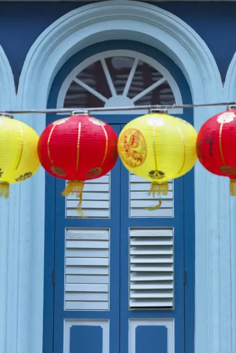 Framed Print : Lanterns, Chinatown, Singapore