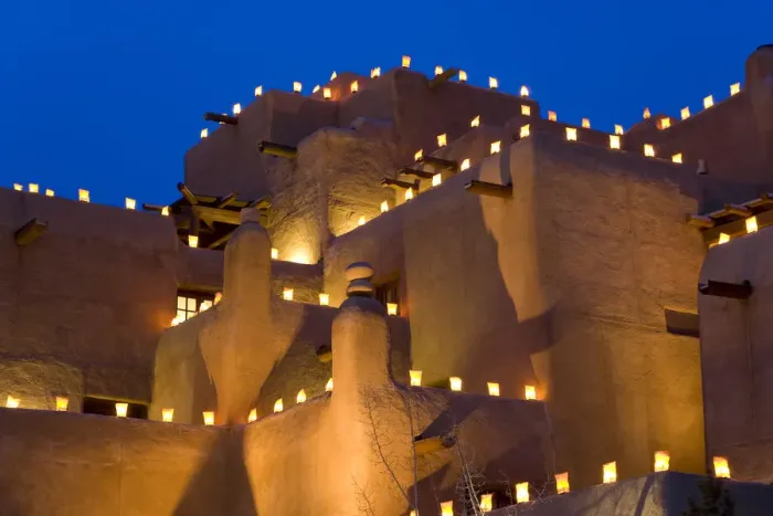 Framed Print : Lanterns lighting adobe building, Santa Fe, New Mexico, USA Framed Print : Lanterns lighting adobe building, Santa Fe, New Mexico, USA