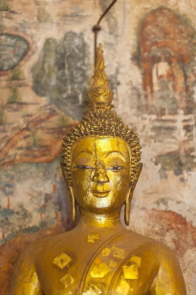 Laos, Luang Prabang, Wat Pa Huak, Buddha sculpture