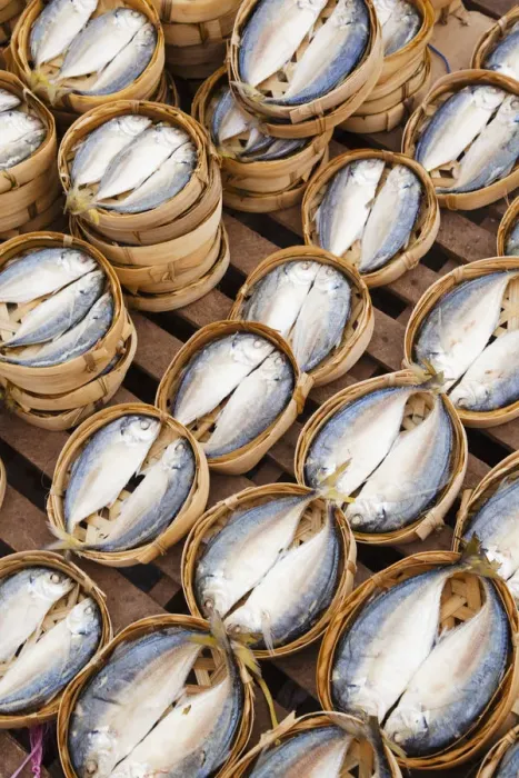 Framed Print : Laos, Vientiane, The Morning Market, Dried Fish Framed Print : Laos, Vientiane, The Morning Market, Dried Fish