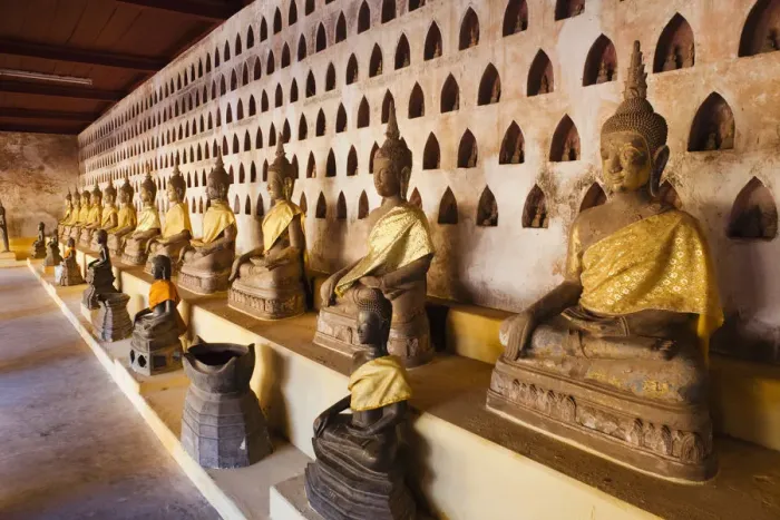 Framed Print : Laos, Vientiane, Wat Sisaket, Buddha Statues Framed Print : Laos, Vientiane, Wat Sisaket, Buddha Statues