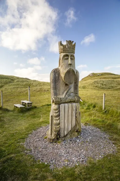 Framed Print : Large Lewis Chessman statue, Uig, Isle of Lewis, Outer Hebrides, Scotland Framed Print : Large Lewis Chessman statue, Uig, Isle of Lewis, Outer Hebrides, Scotland