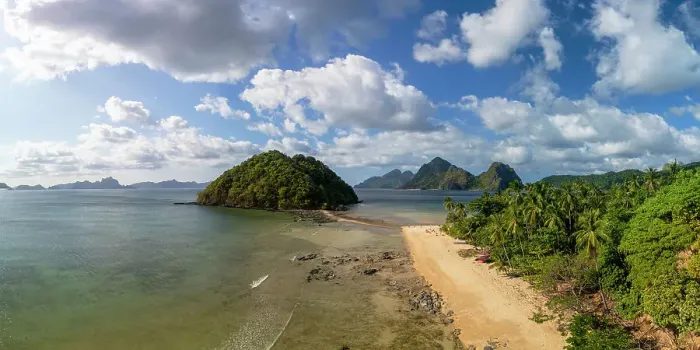 Framed Print : Las Cabanas beach, El Nido, Bacuit Bay, Palawan, Philippines Framed Print : Las Cabanas beach, El Nido, Bacuit Bay, Palawan, Philippines